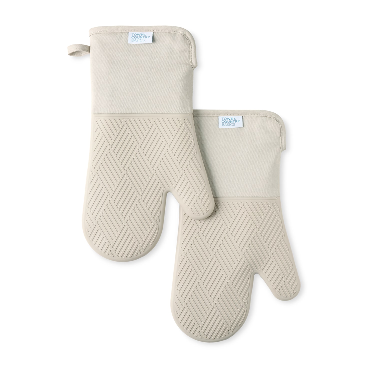 Town and Country Basketweave Antimicrobial 2-pc. Oven Mitt Set