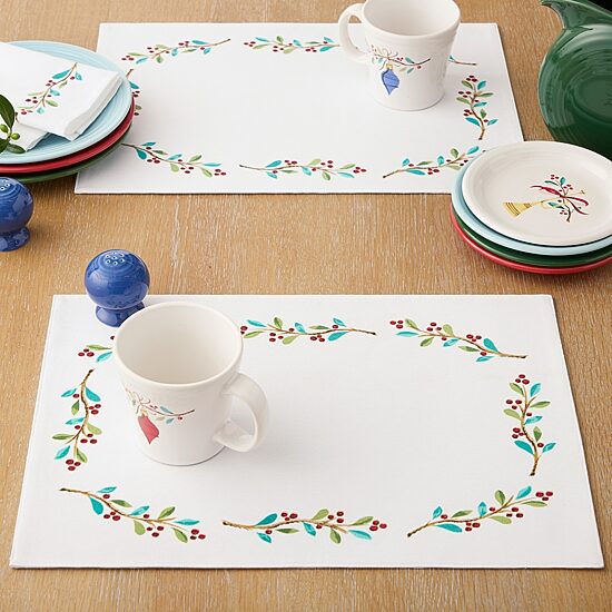 Fiesta Holly Sprig 4-pc. Placemat