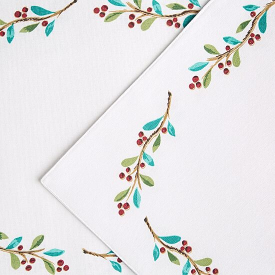 Fiesta Holly Sprig 4-pc. Placemat