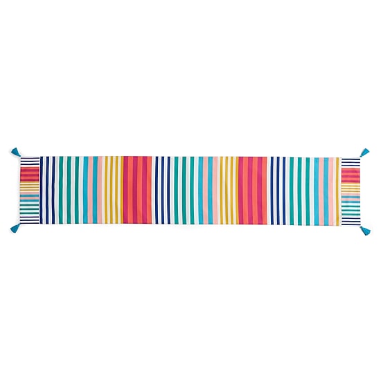Outdoor Oasis Multistripe Table Runner