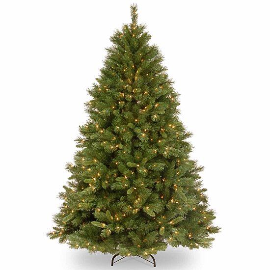 National Tree Co. Winchester Pine 7 1/2 Foot Pre-Lit Pine Christmas Tree
