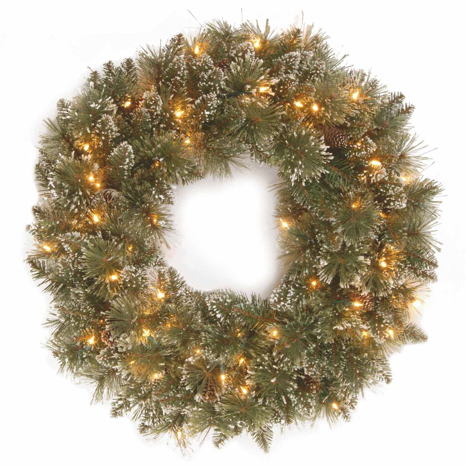 National Tree Co. Glittery Bristle Pine Wreath