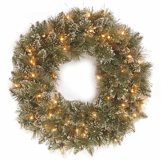 National Tree Co. Glittery Bristle Pine Wreath