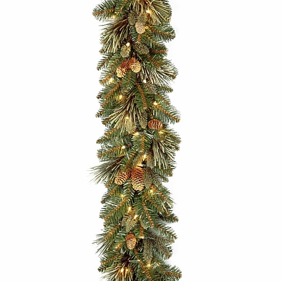 National Tree Co. Carolina Pine Christmas Indoor Outdoor Garland