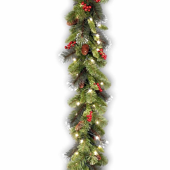 National Tree Co. Crestwood Spruce Christmas Indoor Outdoor Garland