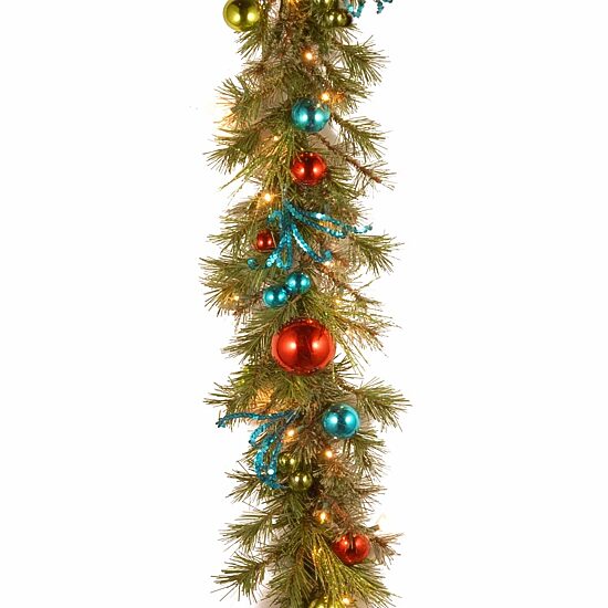National Tree Co. Retro Christmas Indoor Outdoor Garland