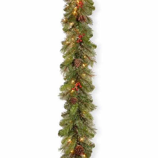 National Tree Co. Cashmere Berry Christmas Indoor Outdoor Garland