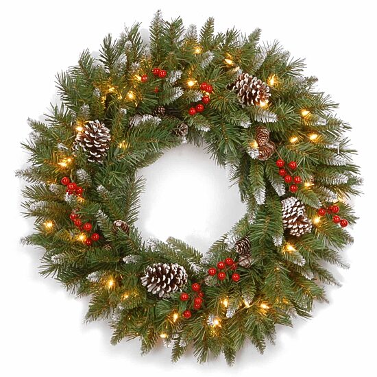 National Tree Co. Frosted Berry Wreath