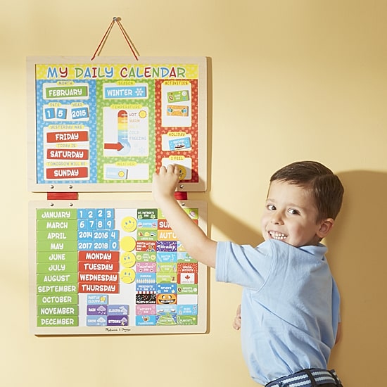 Melissa & Doug My First Daily Magnetic Calendar Interactive Toy