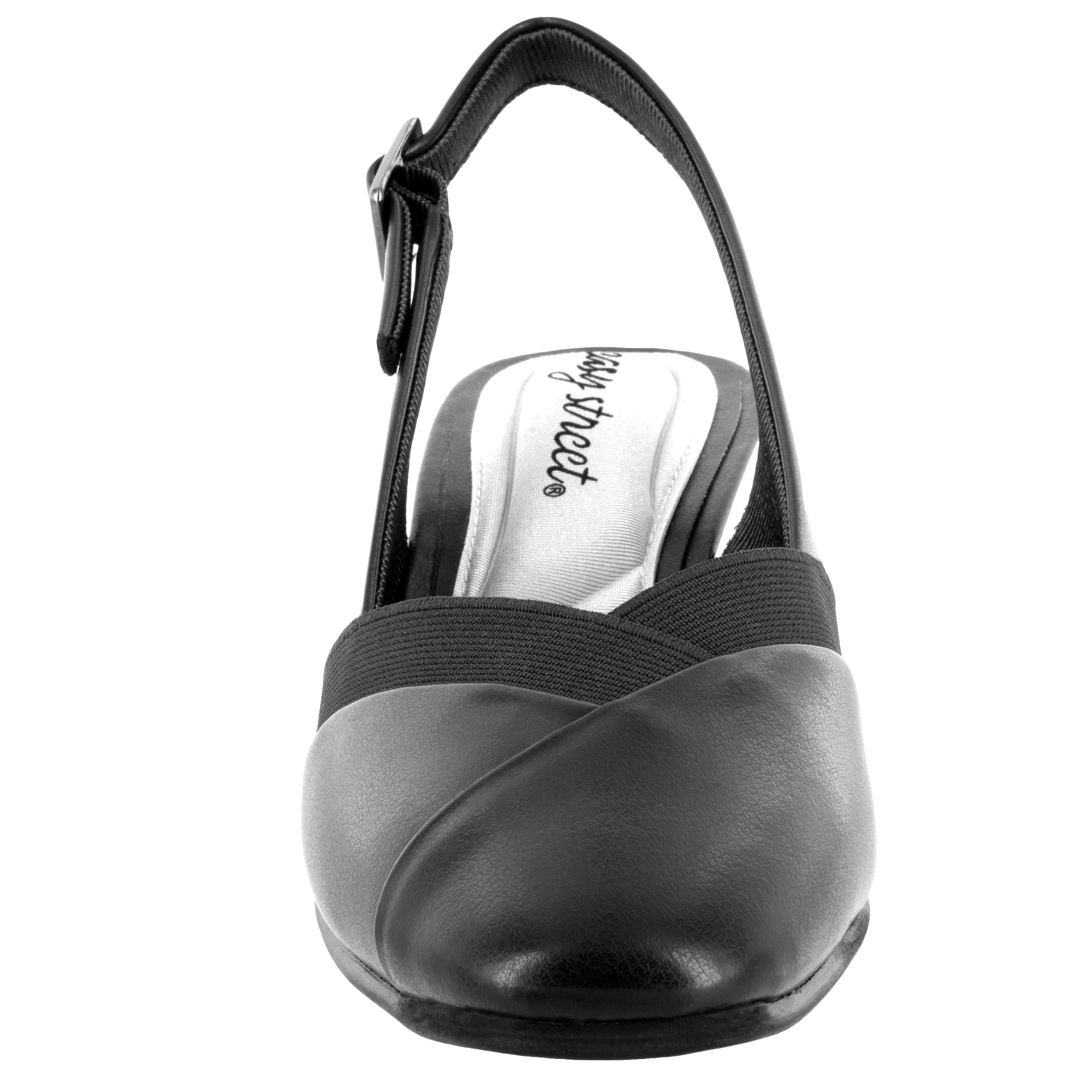 Easy Street Womens Erika Round Toe Block Heel Pumps