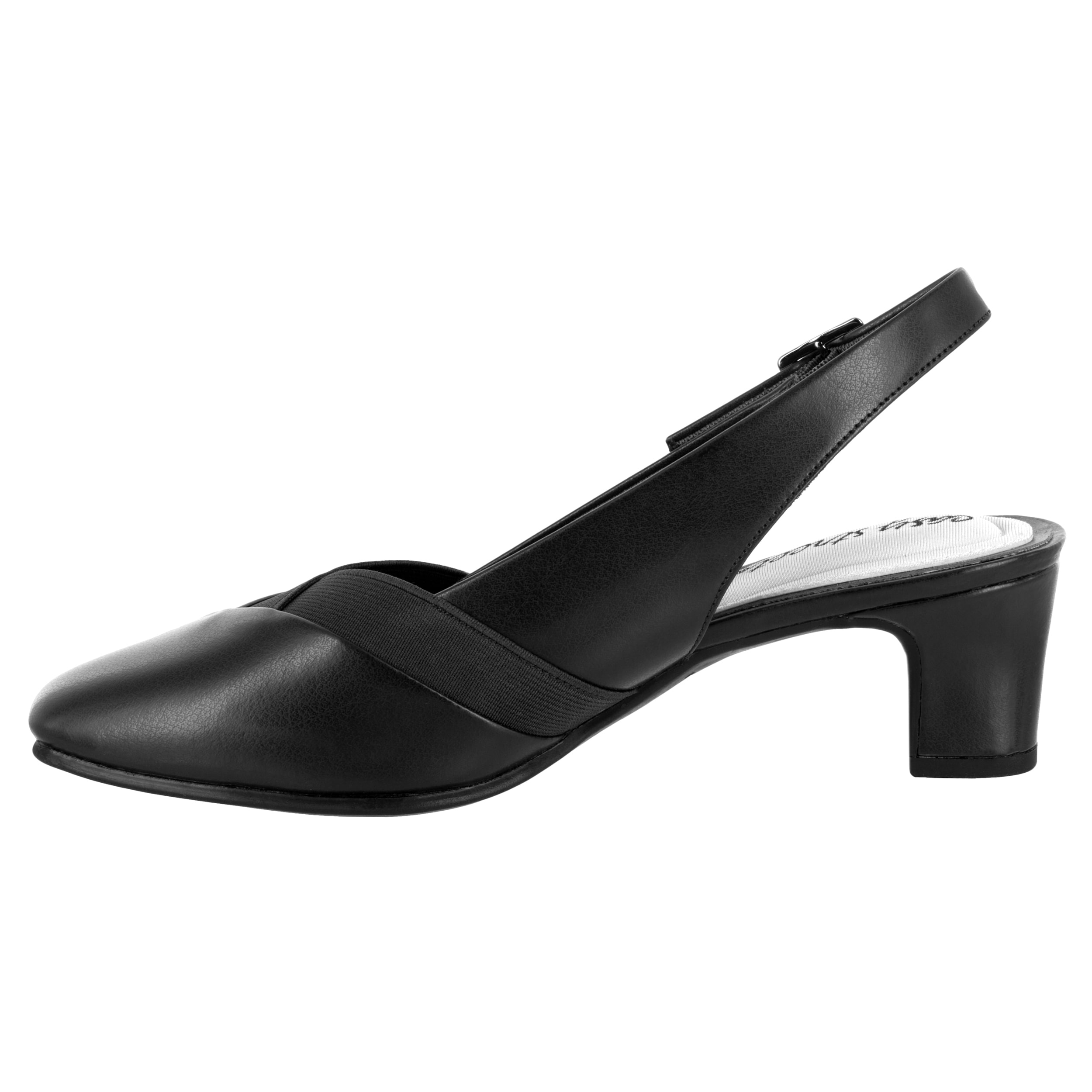 Easy Street Womens Erika Round Toe Block Heel Pumps