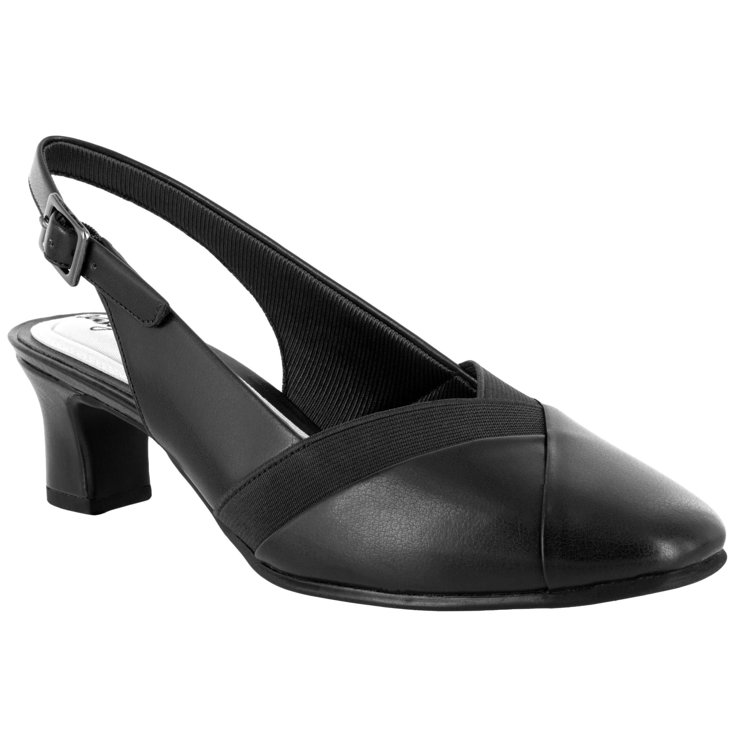 Easy Street Womens Erika Round Toe Block Heel Pumps