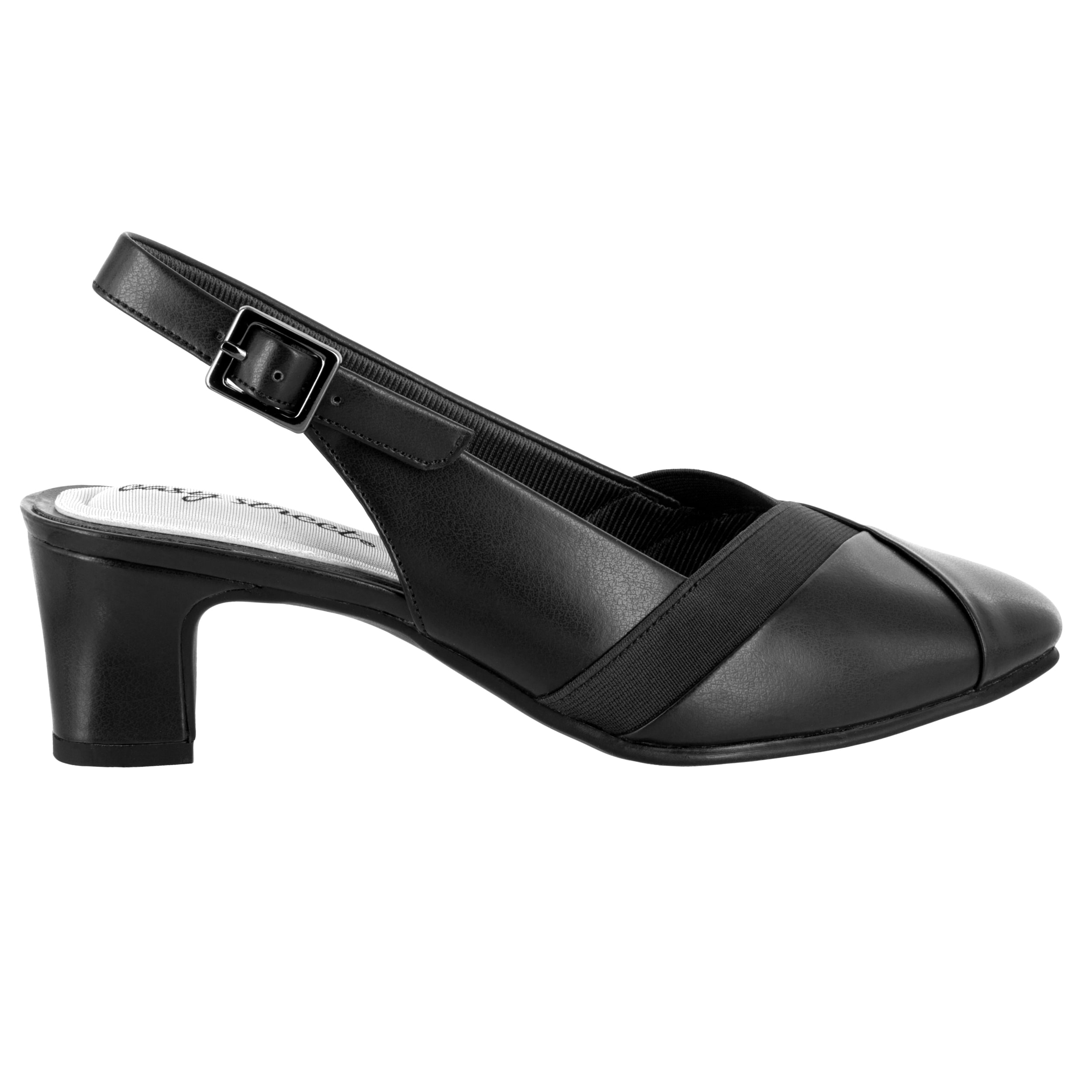 Easy Street Womens Erika Round Toe Block Heel Pumps
