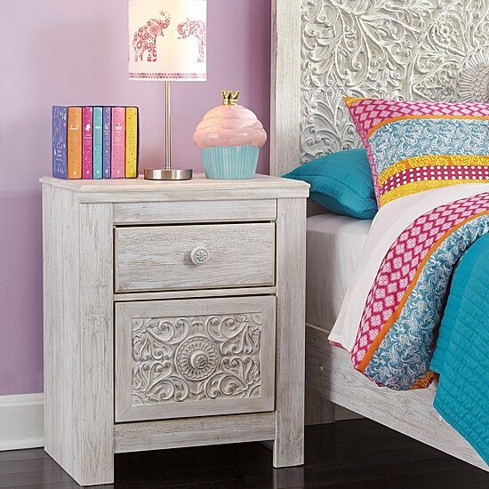 Signature Design by Ashley Paxberry 25" 2 Drawer Charging Nightstand