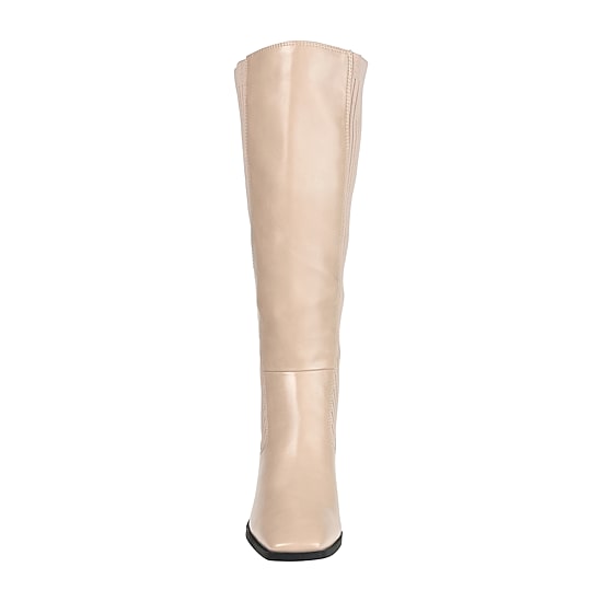 Journee Collection Womens Winny Stacked Heel Dress Boots