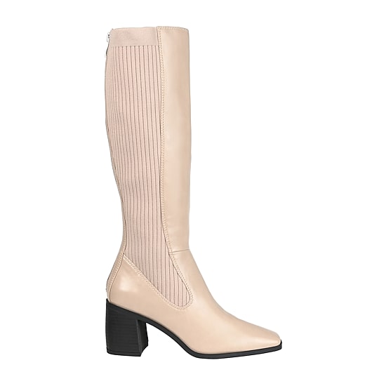Journee Collection Womens Winny Stacked Heel Dress Boots