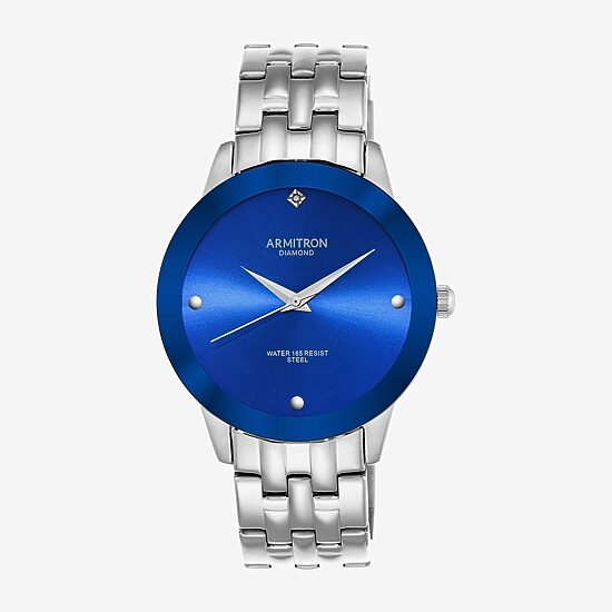 Armitron All Sport Mens Silver Tone Stainless Steel Bracelet Watch 20/4952blsv