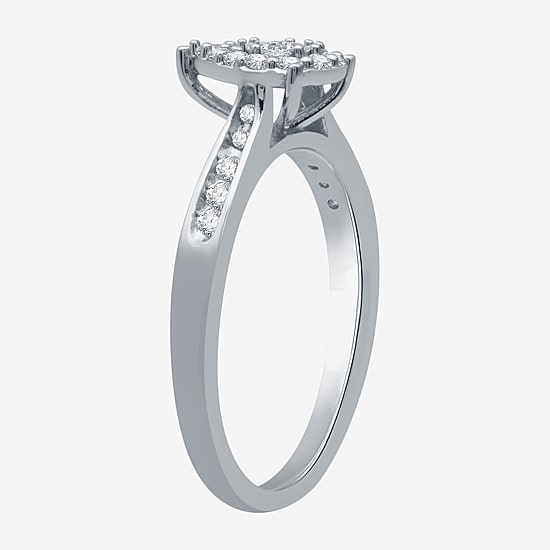 I Said Yes (H-I / I1) Womens 3/8 CT. T.W. Lab Grown White Diamond Sterling Silver or 14K Gold Over Silver Bridal Set