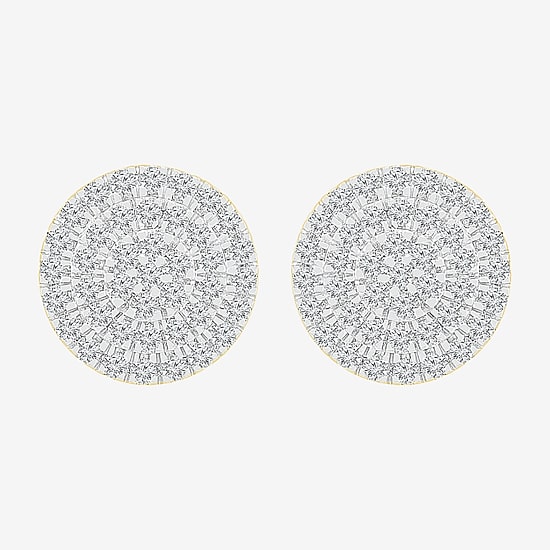 1/2 CT. T.W. Natural White Diamond 10K Gold 10.5mm Stud Earrings