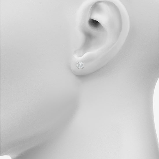 1/2 CT. T.W. Natural White Diamond 10K Gold 10.5mm Stud Earrings