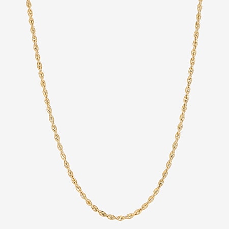 Children's 14K Yellow Gold over Silver Rope Chain Necklace - JCPenney