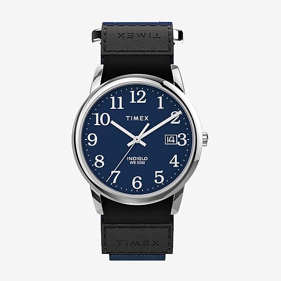 Timex Mens Black Fabric Fast Wrap Strap Watch Tw2u85000jt