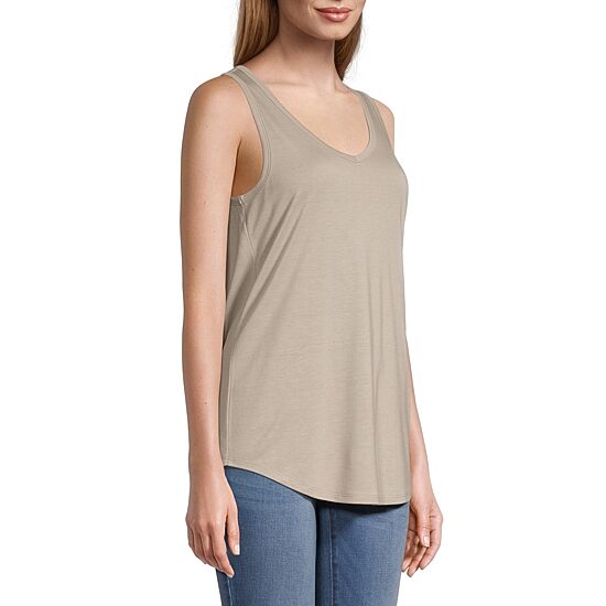 a.n.a Womens Scoop Neck Sleeveless Tank Top