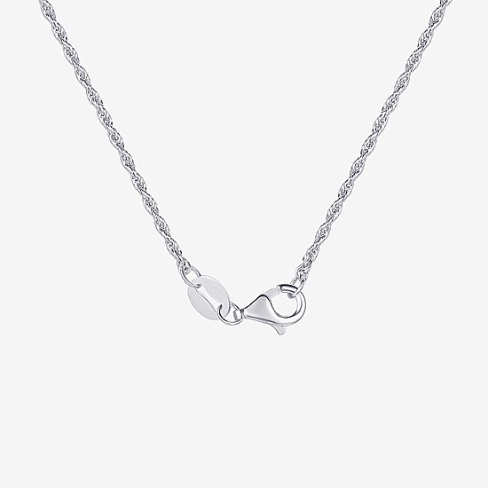 Crucifix Mens Sterling Silver Cross 24 Inch Pendant Necklace