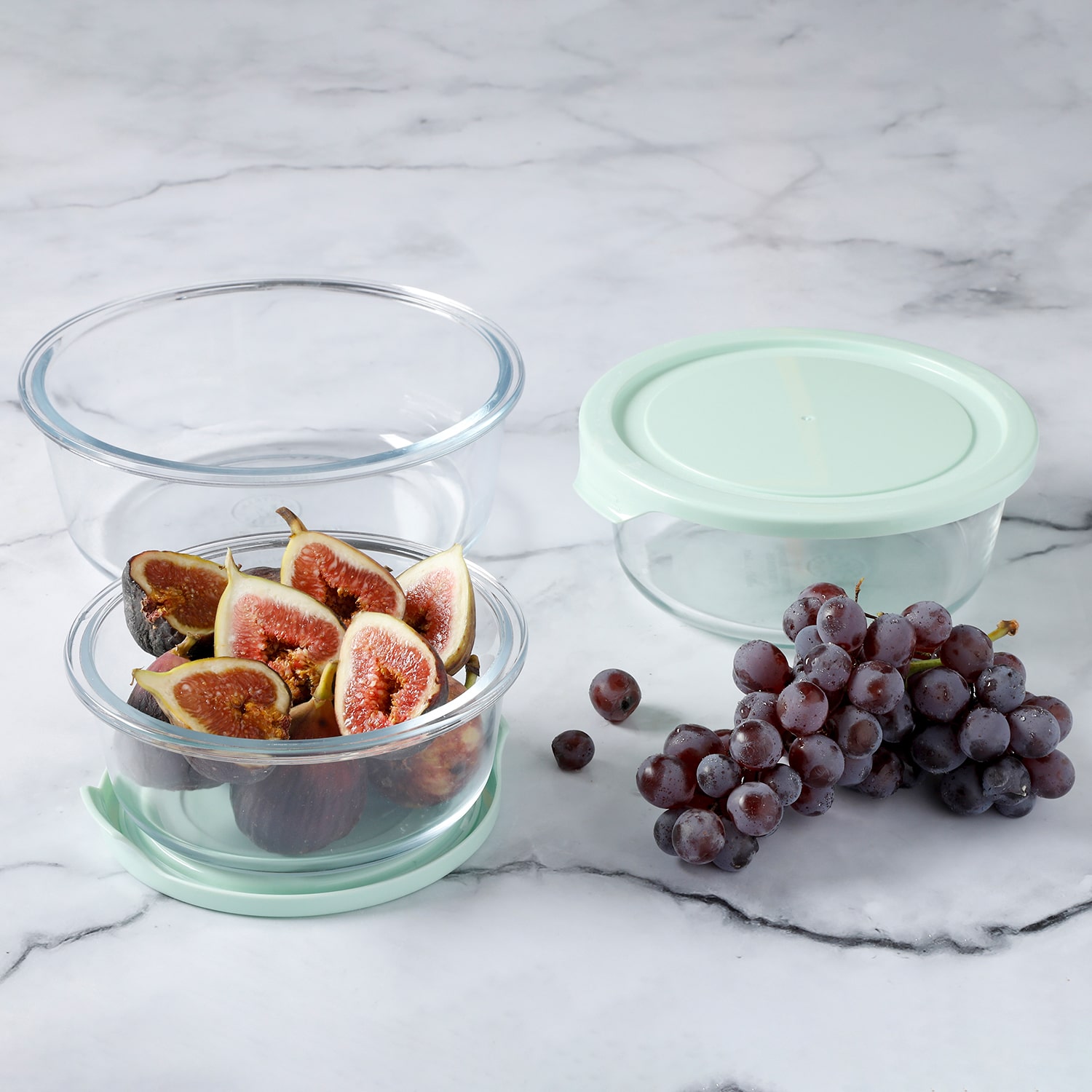 Martha Stewart Hadsell 6-pc. Round Glass Storage Containers