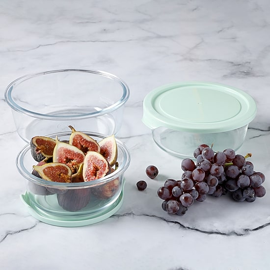 Martha Stewart Hadsell 6-pc. Round Glass Storage Containers