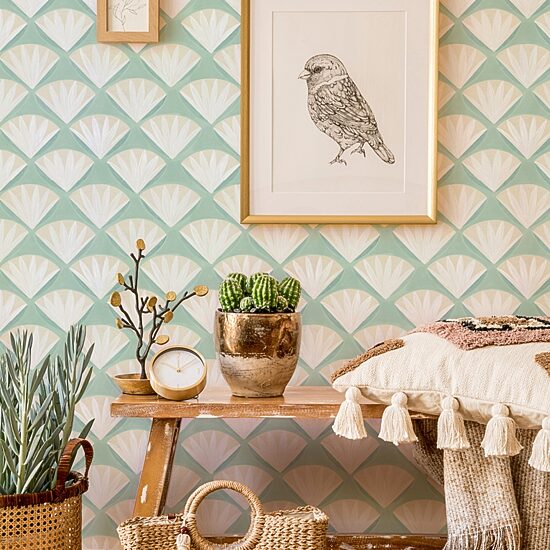Tempaper Deco Shell Peel & Stick Wallpaper