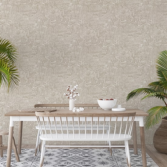 Tempaper Jungle Toile Peel & Stick Wallpaper