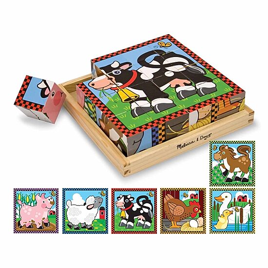 Melissa & Doug® Farm Cube Puzzle