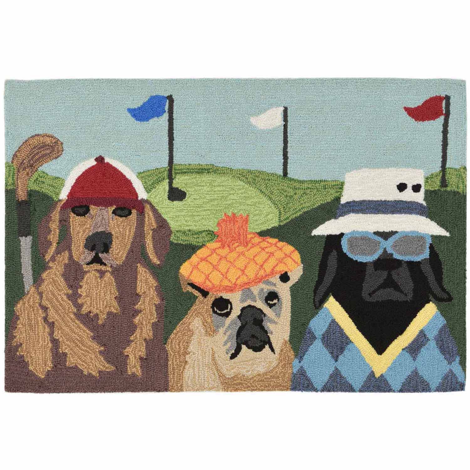 Liora Manne Frontporch Putts & Mutts Indoor/Outdoor Rug