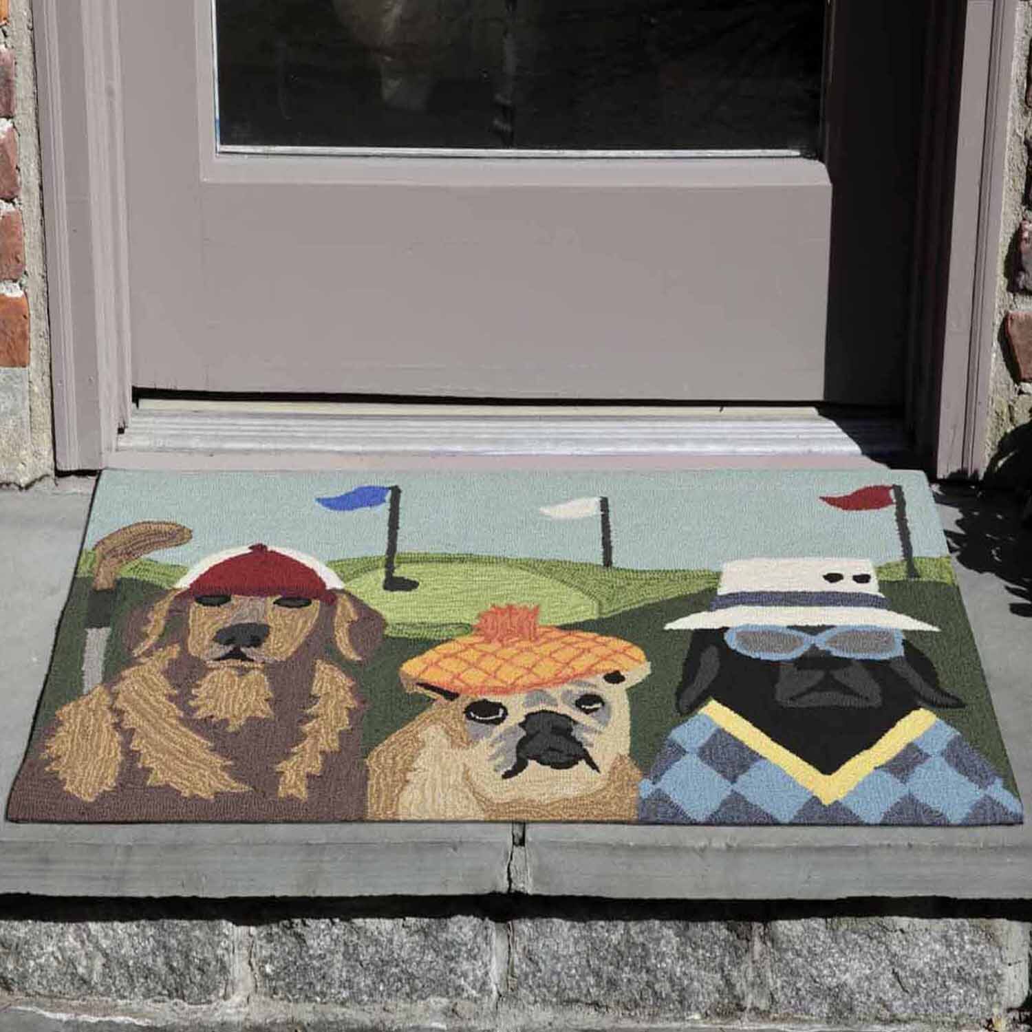 Liora Manne Frontporch Putts & Mutts Indoor/Outdoor Rug