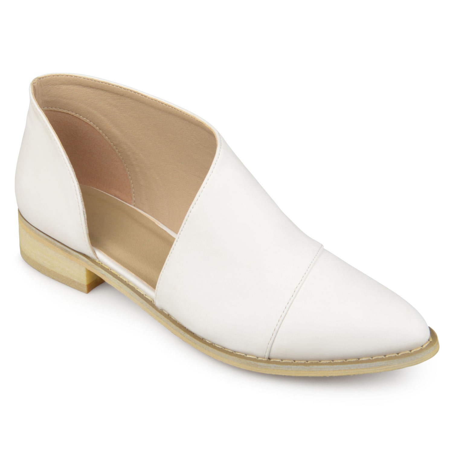 Journee Collection Quelin Womens Pointed Closed Toe Slip-On Shoe