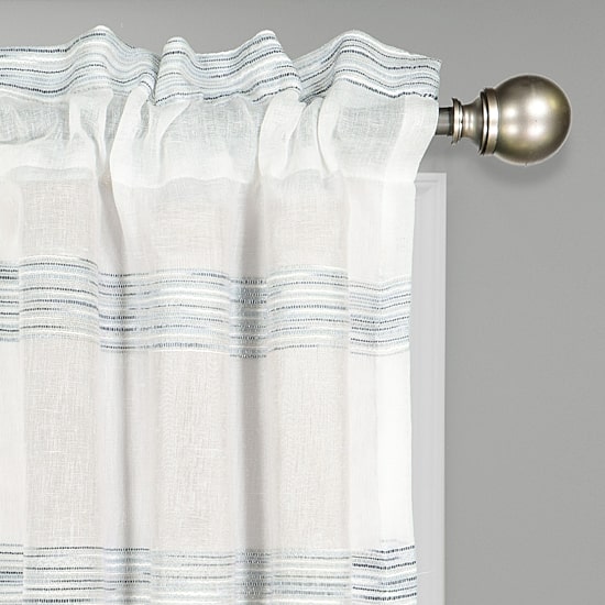 Vue Kyoto Back Tab Sheer Single Curtain Panel