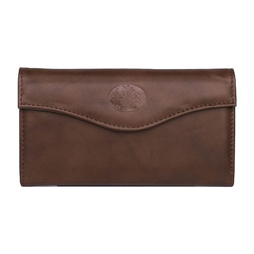 J. Buxton Womens Rfid Blocking Wallet In Brown