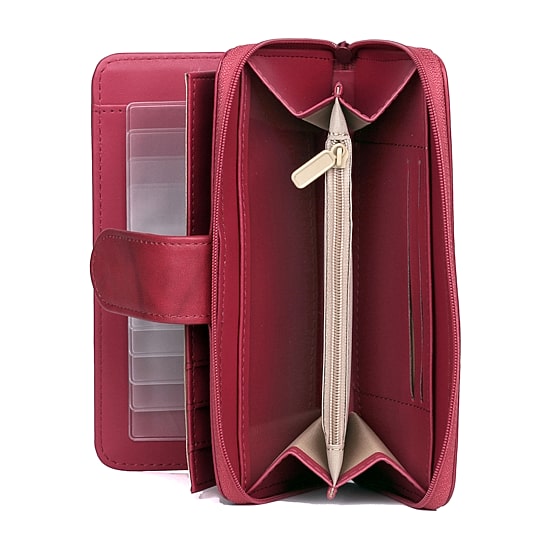 J. Buxton Womens RFID Blocking Checkbook Wallet