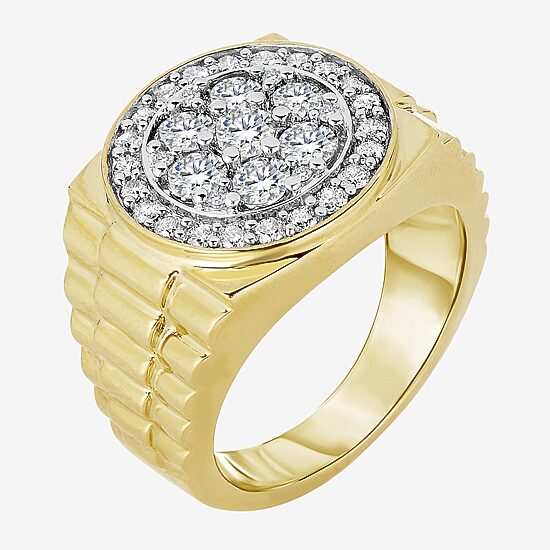 Men's 2 CT. T.W. Genuine Diamond Cluster Ring in 10K or 14K Gold