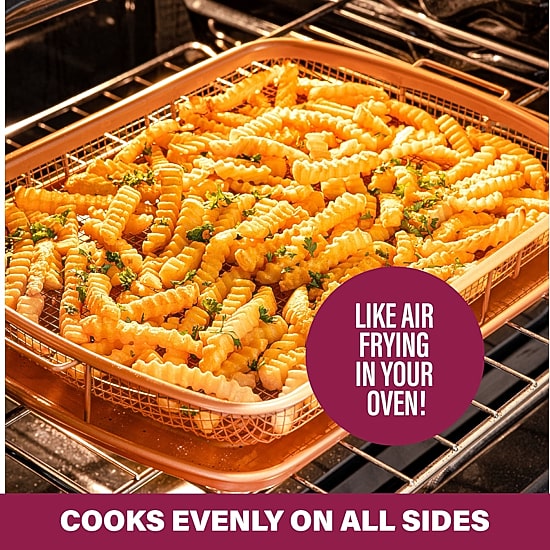 Gotham Steel 13.4”x11.4” Large 2-pc Nonstick Crisper Tray