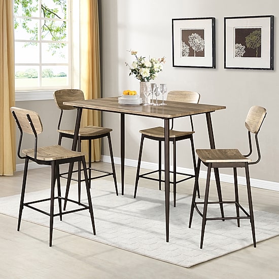 Furniture of America™ Thyme 5-pc. Counter Height Rectangular Dining Set