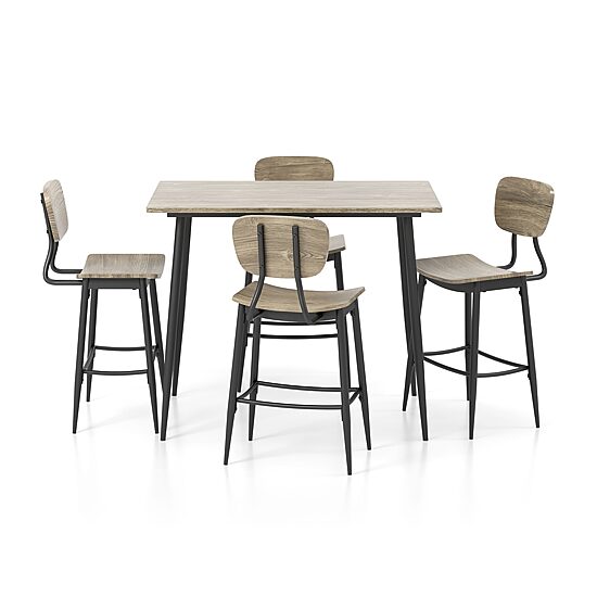 Furniture of America™ Thyme 5-pc. Counter Height Rectangular Dining Set