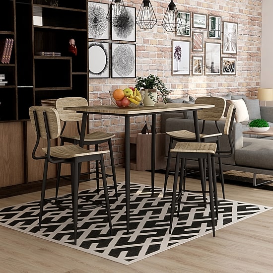 Furniture of America™ Thyme 5-pc. Counter Height Rectangular Dining Set