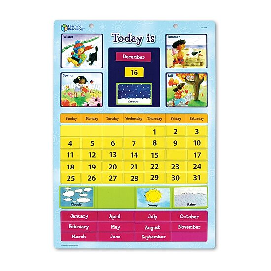 Learning Resources Magnetic Learning Calendar 53-pc. Resposibility Chart