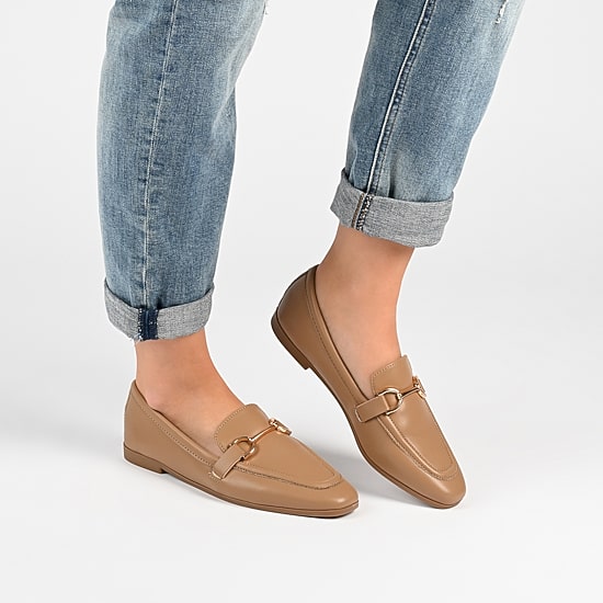 Journee Collection Mizza Womens Square Closed Toe Loafers