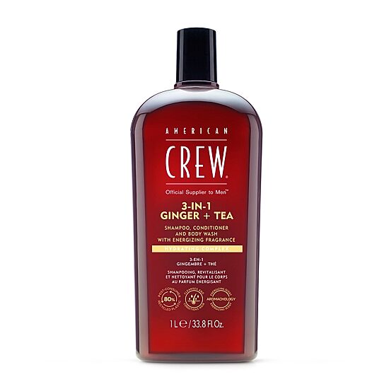 American Crew 3-In-1 Ginger + Tea Shampoo 33.8 oz.