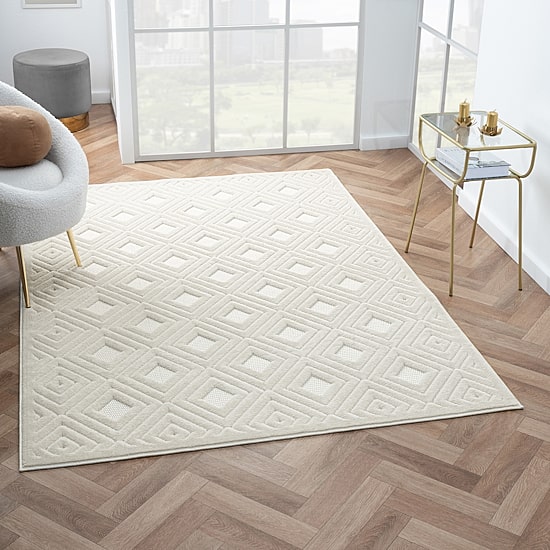 Alina Bel Geometric Indoor Outdoor Rectangular Area Rug