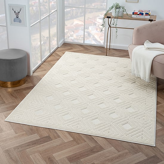 Alina Bel Geometric Indoor Outdoor Rectangular Area Rug