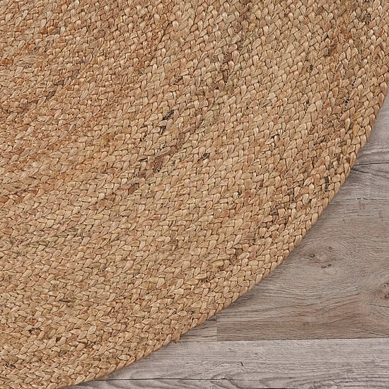 Brynn Cel Solid Braided Stain Resistant Indoor Round Area Rug